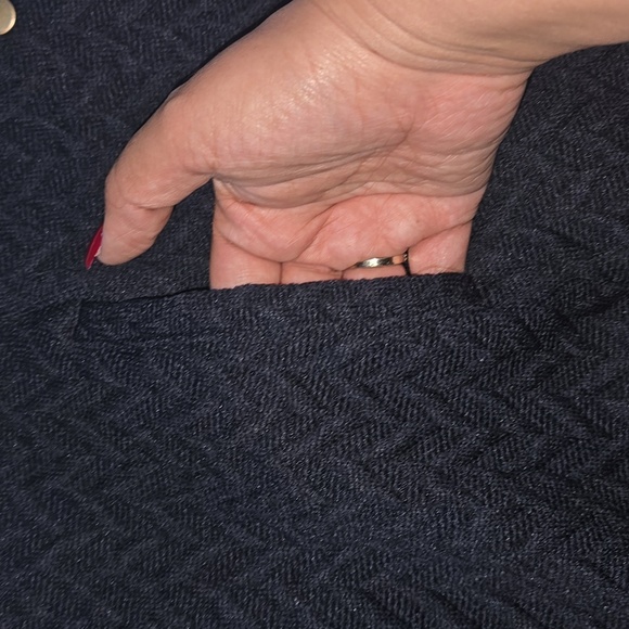 Maeve Colorblock Knit Sweater Dress Cream/Tan/Blue Size 14 - Picture 9 of 14